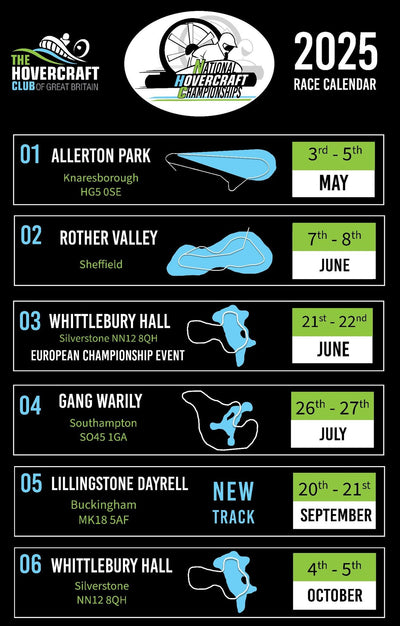 Hovercraft Race Calendar 2025